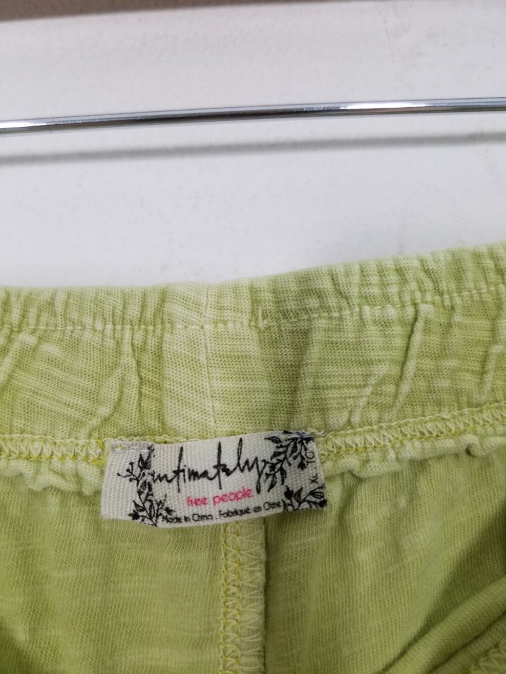 Intimately By Free People Cotton Pull-On Pants Green Size XL - Picture 3 of 6